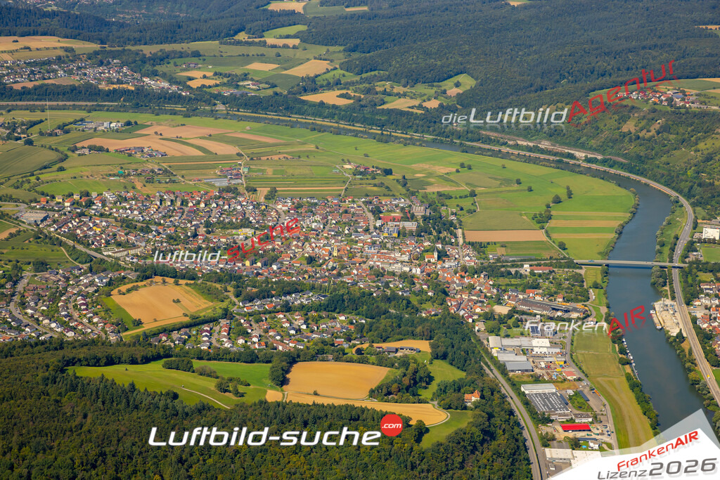 Das Luftbild zeigt :  Obrigheim - Die Luftaufnahme wurde 2024 vom UL-Flugzeug aus erstellt ( keine Drohne ) - Hochauflösende Luftaufnahme - Für grossformatige Ausdrucke geeignet. Die Geschenkidee !Mit Lizenz und Bildrechte bestellbar