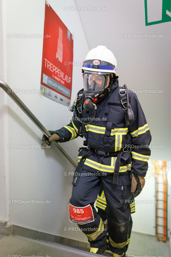 KölnTurm Treppenlauf; Köln, 03.08.2025 | Impressionen vom KölnTurm Treppenlauf am 03.08.2025 in Köln (Nordrhein-Westfalen). 