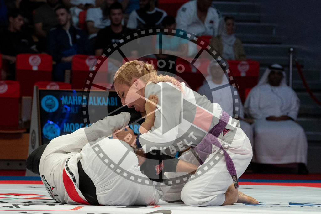 20231106PBB2719 | Fighters compete during the AJP World Master Championship in the Mubadala Arena in Abu Dhabi, Arab United Emirates, on November 6, 2023.