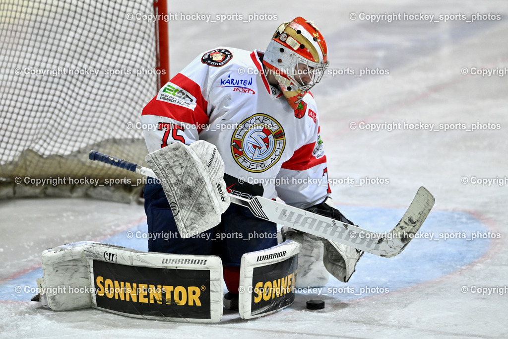 ESC Steindorf vs. ESV Ferlach  | #75 Kropiunig Ralf ESV Ferlach, ESC Steindorf vs. ESV Ferlach , ESC Steindorf vs. ESV Ferlach  am 15.02.2026 in Steindorf (Ossiachersee Halle), Austria, (Photo by Bernd Stefan)