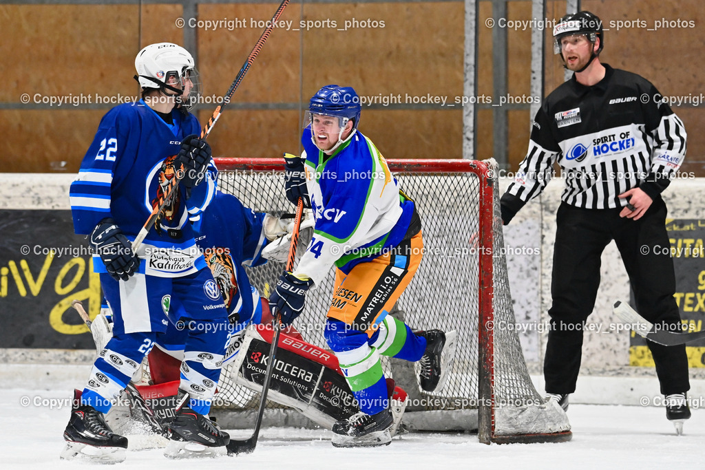 EC Tigers Paternion vs. EC Virgen 12.2.2023 | #22 Neuschitzer Nino, #74 Fuetsch Lukas, OREL Stephan Referee