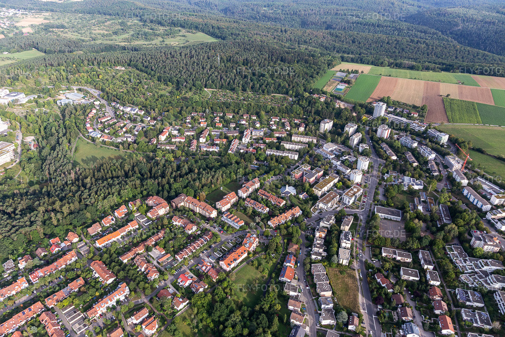 Luftbild: Nordring im Ortsteil Waldhausen in Tübingen im Bundesland Baden-Württemberg in Deutschland. Foto: IMG_008534.jpg vom 27.08.2020 durch Werner Riehm/FLY-FOTO.de