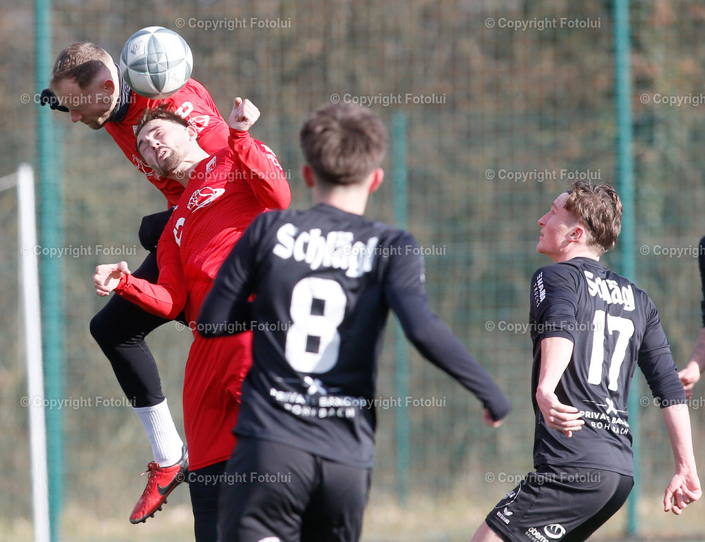 A_LUI_01022025_19 | SPORT FUSSBALL TESTSPIEL ASKOE OEDT 1B-UFC HAMA TRUCKS ROHRBACH-BERG 01.02.2025IM BILD :  MATEJ VULIC UND FLORIAN AIGNER    (BEIDE OEDT1B) UND (ROHRBACH) FOTO:FOTOLUI