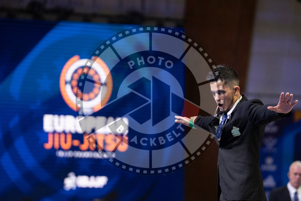 20240119PBB1447 | Fighters compete during the IBJJF European Championship in Paris, France, on January 19, 2024.
