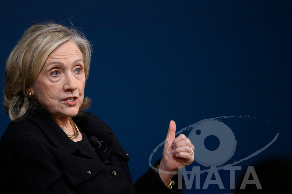 _DWI2967 | Die US-Politikerin Hillary Clinton auf der Veranstaltung Bridging Scholarship and Statecraft im Rahmen der Münchner Sicherheitskonferenz 2026. München, 13.02.2026 Bayern Deutschland  - Realisiert mit Pictrs.com