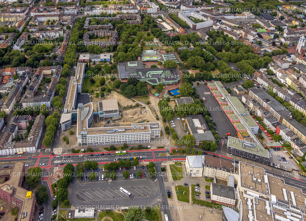 Dortmund230700211 | Luftbild, Agentur für Arbeit Dortmund, Baustelle, Dietrich-Keuning-Haus (DKH), Nordbad, Nordmarkt, Dortmund, Ruhrgebiet, Nordrhein-Westfalen, Deutschland