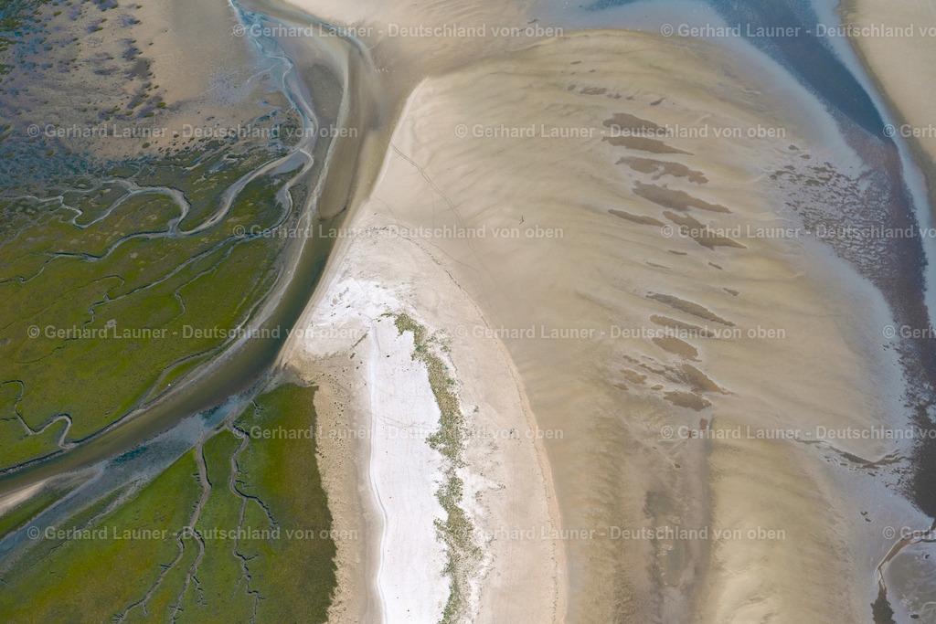4037374 | Wattenstrukturen westl. vom Eidersperrwerk, Nationalpark Schleswig-Holsteinisches Wattenmeer