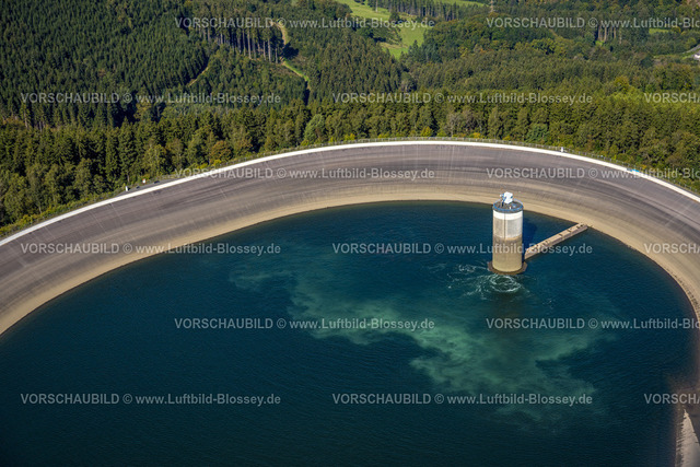 Finnentrop230908464Roenkhausen | Luftbild, Pumpspeicherwerk Oberbecken, Schönholthausen, Finnentrop, Sauerland, Nordrhein-Westfalen, Deutschland