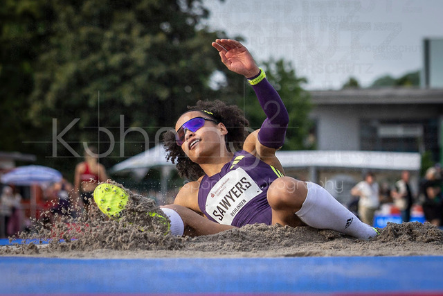 61. Internationales Pfingstsportfest; Rehlingen-Siersburg, 24.05.2026 | REHLINGEN , GERMANY - MAY 24: Jazmin Sawyers (GBR/Großbritannien) during the 61. Internationales Pfingstsportfest on 24.05.2026 at the  Bungertstadion in Rehlingen-Siersburg (Saarland / Deutschland).