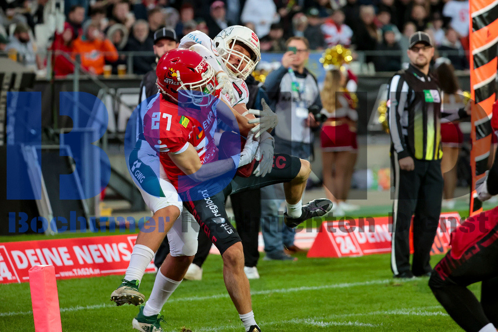  14.10.2023 - 
 | Sebastian Sendlak / Bochumer Nachrichtendienst (BOND) - GFL-Bowl 2023: Schwaebisch Hall Unicorns vs. Potsdam Royals - Realisiert mit Pictrs.com