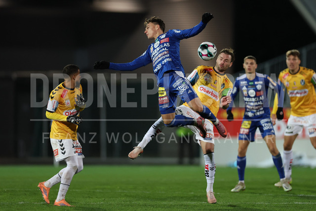 TSV Egger Glas Hartberg vs SV Oberbank Ried – Austrian Bundesliga Match | The image shows Lukas Fridrikas (Hartberg), at the Bundesliga match TSV Hartberg vs SV Ried at Profertil Arena Hartberg. 22.11.2025