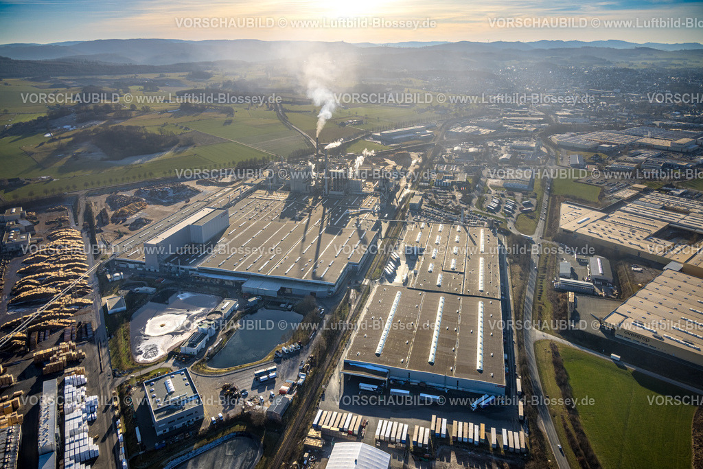 Brilon260104649 | Luftbild, EGGER Holzwerkstoffe Brilon GmbH, Gewerbegebiet Ostring, Brilon, Sauerland, Nordrhein-Westfalen, Deutschland