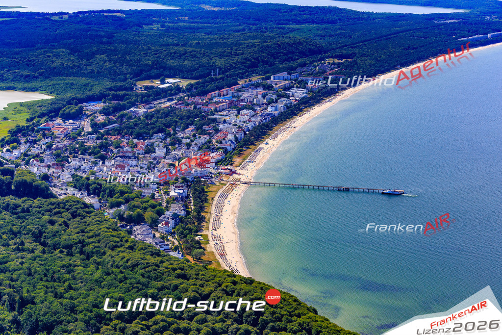 Die Luftbildaufnahme Ostseebad - Binz wurde 2018 mittels Flugzeug (keine Drohne) erstellt. Perfekte Schärfe und Druck- Auflösung- Garantiert!