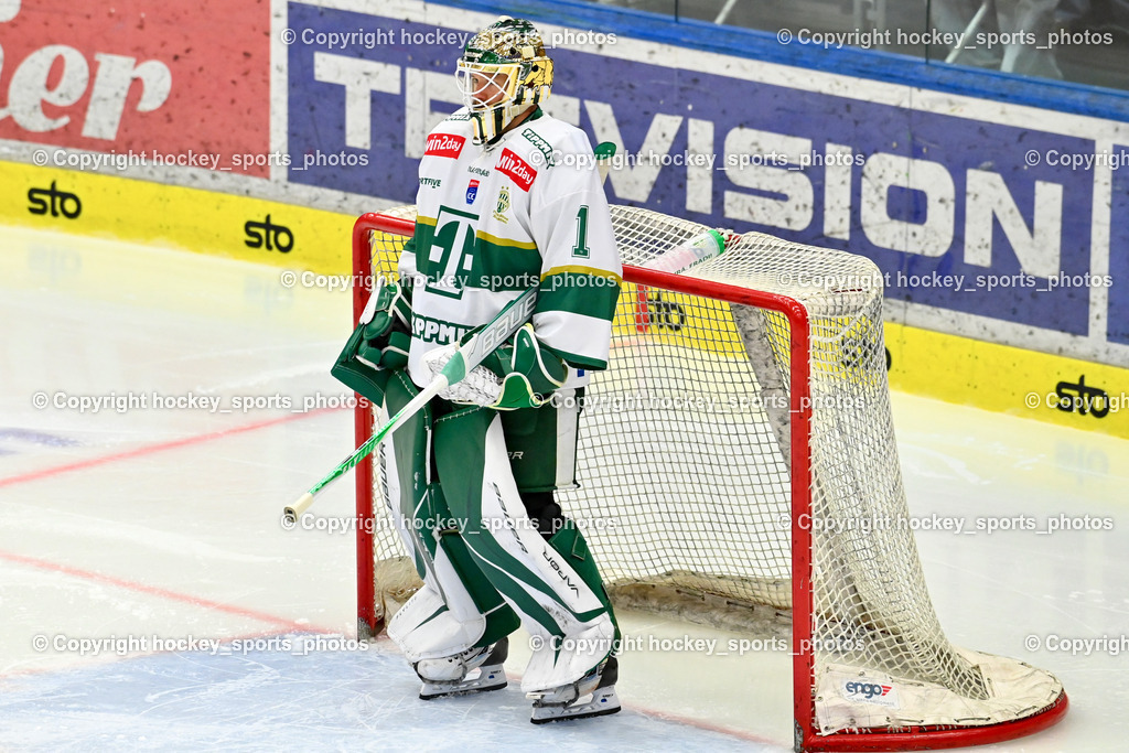 EC IDM WÄRMEPUMPEN VSV vs. FTC-TELEKOM JÉGKORONG | #1 Bence Balizs FTC-Telekom, EC IDM WÄRMEPUMPEN VSV vs. FTC-TELEKOM JÉGKORONG, EC IDM WÄRMEPUMPEN VSV vs. FTC-TELEKOM JÉGKORONG am 19.10.2025 in Villach (Stadthalle Villach), Austria, (Photo by Bernd Stefan)