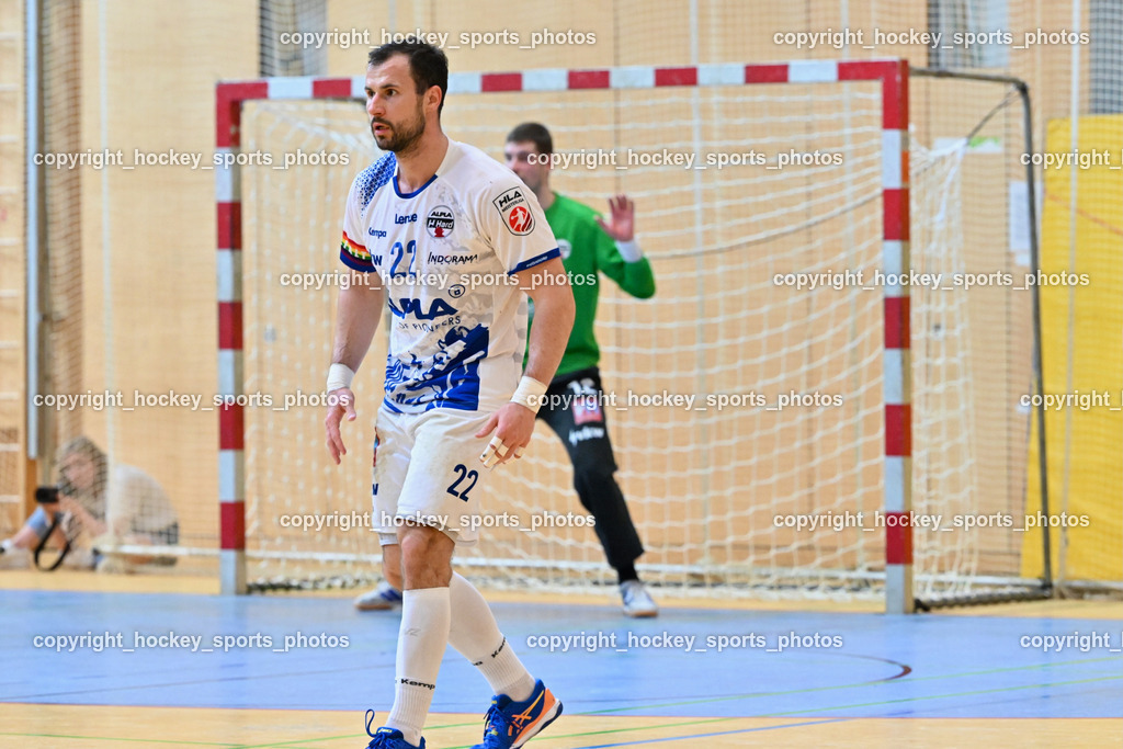 SC Ferlach vs. ALPLA HC Hard | #22 BABIC Dejan SC Hard, SC Ferlach vs. ALPLA HC Hard, SC Ferlach vs. ALPLA HC Hard am 05.04.2025 in Ferlach (Ballspielhalle Ferlach), Austria, (Photo by Bernd Stefan)