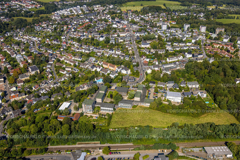 Gevelsberg240815084 | Luftbild, Städtische Realschule, Wohngebiet Ortsansicht Wittener Straße, Gevelsberg, Ruhrgebiet, Nordrhein-Westfalen, Deutschland