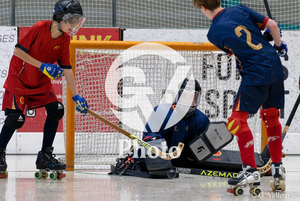 U17  - Geneve RHC B v Geneve RHC A  |  during the U17  match between Geneve RHC B and Geneve RHC A  at Centre sportif de la queue d'arve in Geneve, Switzerland