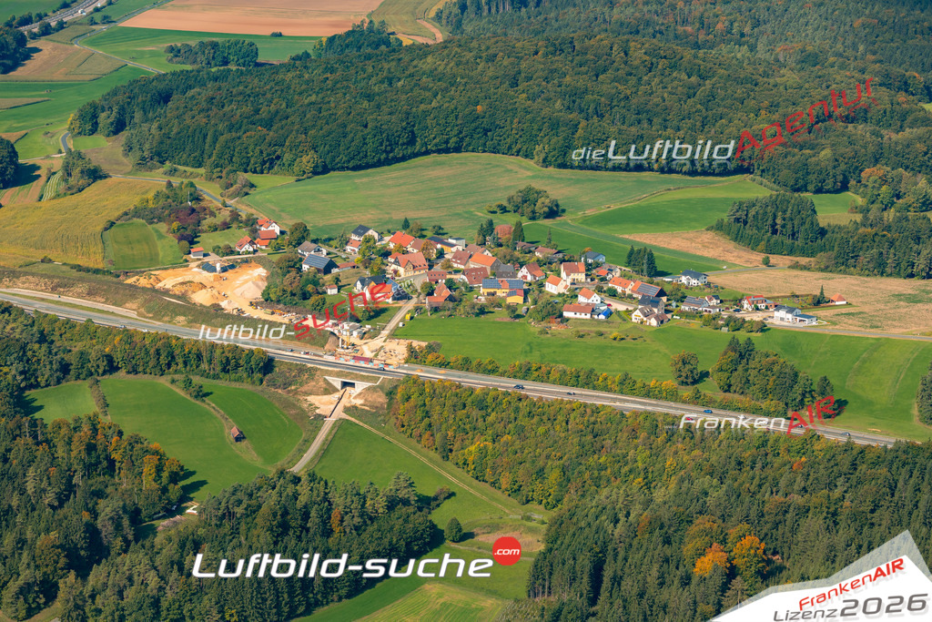 Luftaufnahme von Poppberg Birgland Bild- Das Luftbild wurde 2025 vom UL-Flugzeug heraus erstellt ( keine Drohne ) - Hochauflösende Luftaufnahme -Nicht vergleichbar mit Google Maps oder Satelittenbilder- Die Geschenkidee !Mit Lizenz und Bildrechte bestellbar