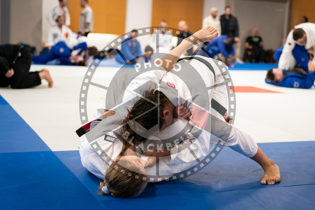 20240126PBB0853 | Fighters compete during the Brazilian Jiu-Jitsu European Championship of the IBJJF in Paris, France, on January 26, 2024.