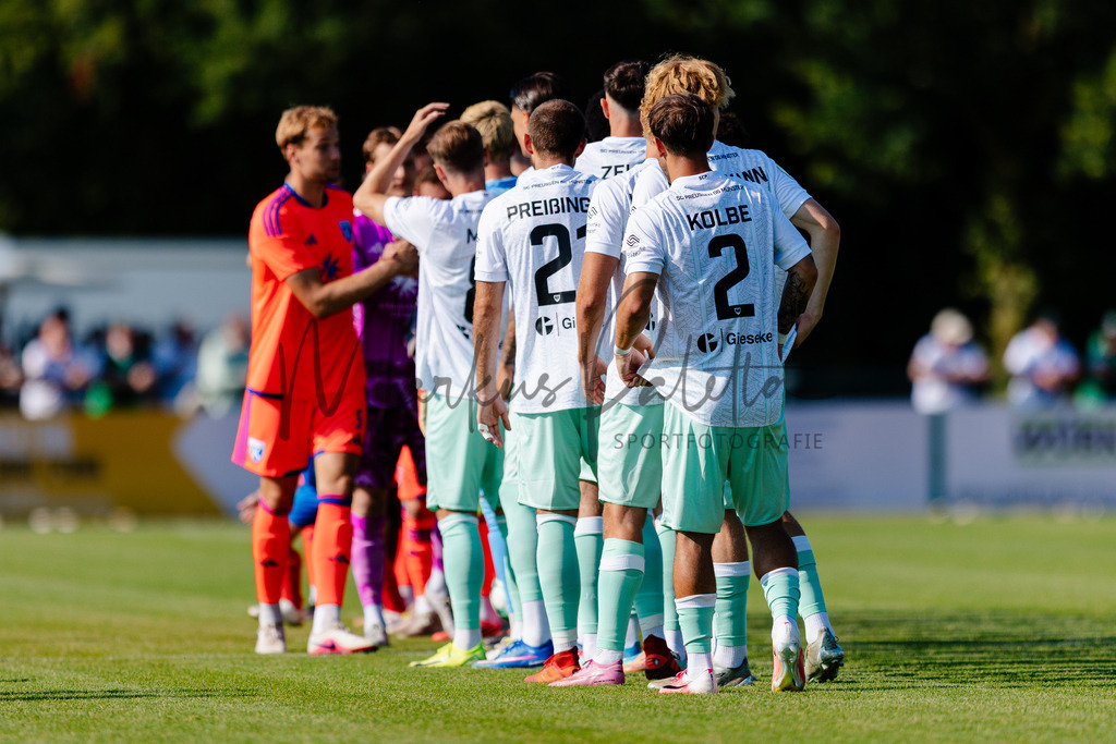 Testspiel, Saison 2026/27: SC Preußen Münster - Kickers Emden | Billerbeck, 10.07.2026: Testspiel, SC Preußen Münster gegen Kickers Emden auf der Anlage des DJK Billerbeck in Billerbeck. Foto: sportfotografie.ms | Markus Paletta - Realisiert mit Pictrs.com