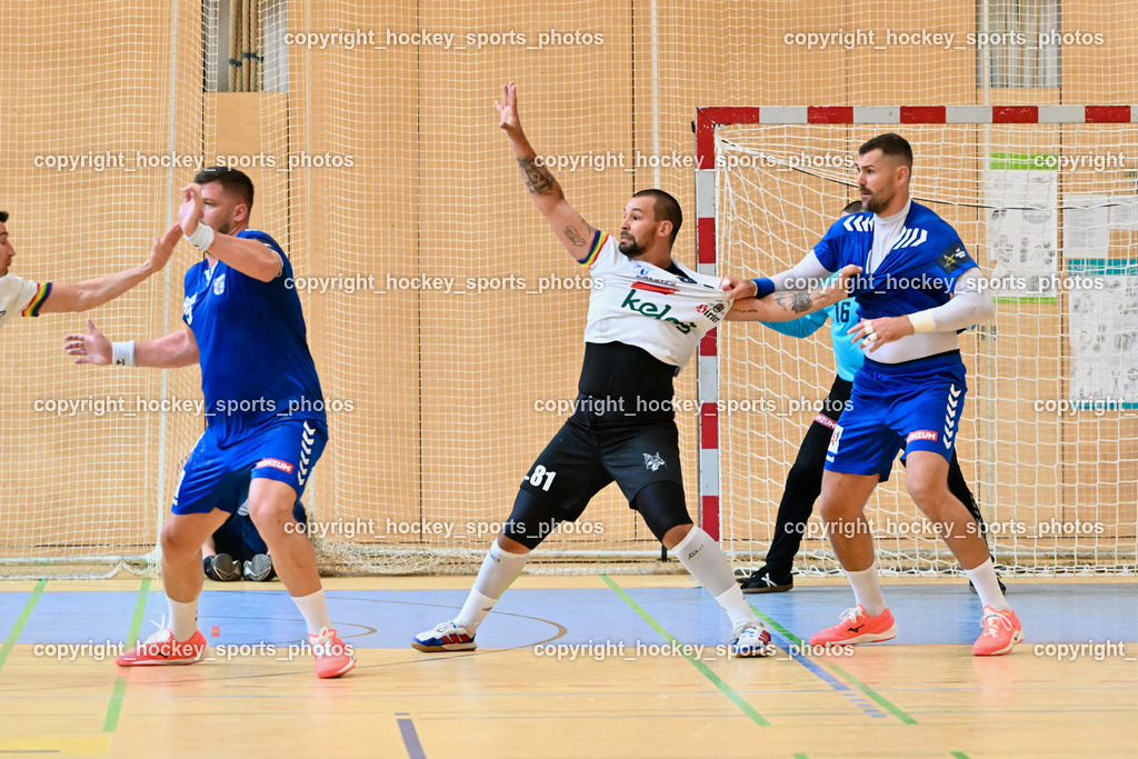 SC Ferlach vs. RK Zagreb 24.8.2023 | #95 Matic Suholeznik, #81 Milicevic Adrian, #10 Jakov Gojun