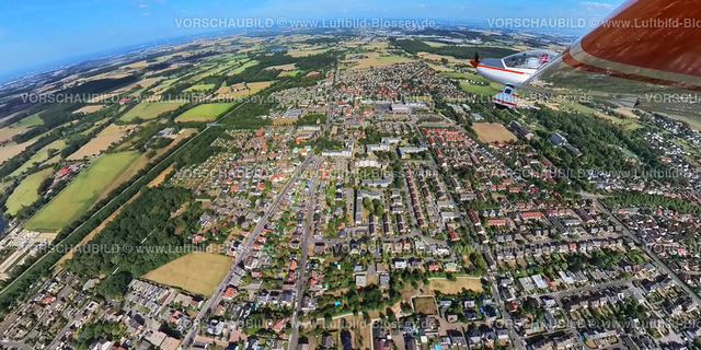 Hamm20220803_1Osten | Luftbild, Der Osten von Hamm mit dem Maximilianpark, Fisheye Aufnahme, Fischaugen Aufnahme, Super Weitwinkel Aufnahme, Uentrop, Hamm, Ruhrgebiet, Nordrhein-Westfalen, Deutschland