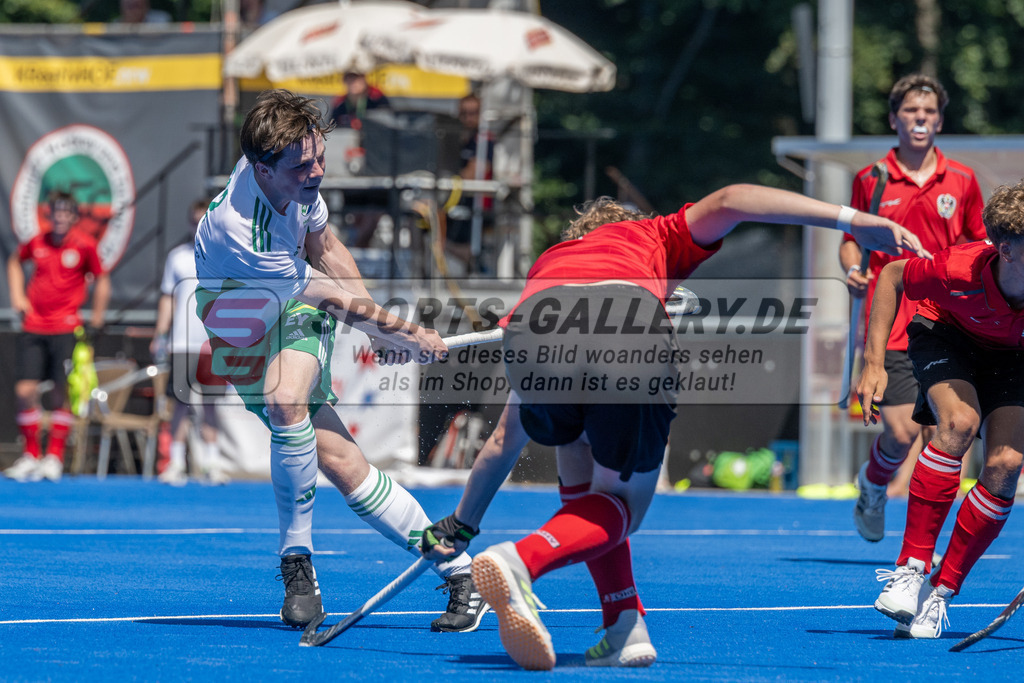 SFE_20230708_0049 | EuroHockey EM U18 Boys Austria vs Ireland am 08.07.2023 in Krefeld (Gerd-Wellen-Hockeyanlage), Photo: Stephan Fehrmann 2023 (Sports-Gallery)