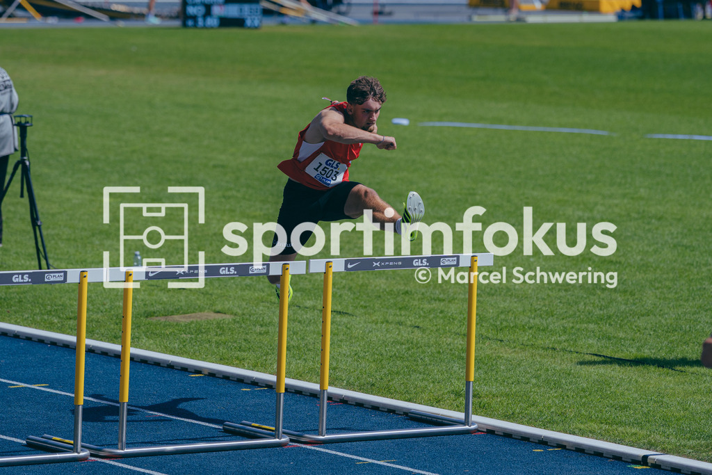 Deutsche Meisterschaften U20 / U16 2026 | Enno Kreimer, LG Brillux Münster, 1503, 110 Meter Hürden, Deutsche Meisterschaften der U20 &amp; U16 2026, Lohrheidestadion Bochum-Wattenscheid, 12.07.2026. Foto: Marcel Schwering / sportimfokus - Realisiert mit Pictrs.com
