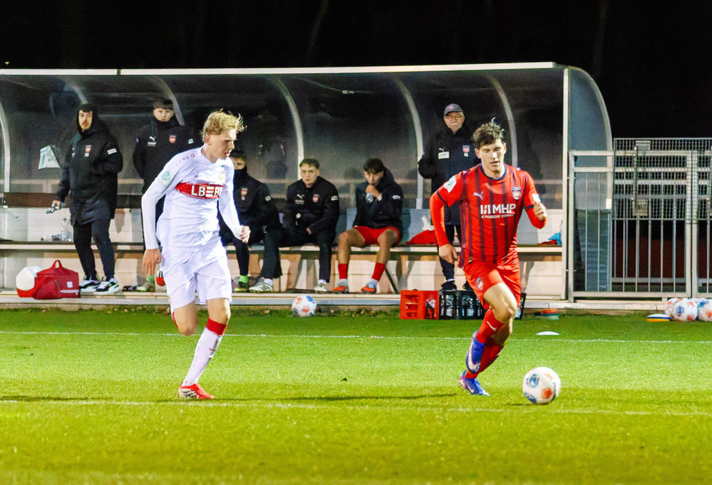 FCHVFB_260325_3-66 | 1.FC Heidenheim 1846 vs. VfB Stuttgart, Fußball, A-Junioren, Verbandspokal, 2025/2026, 25.03.2026 in Heidenheim, Rasenplatz, Walter-Birkhold-Jugendstadion(Foto: Michael Bulling) - Realisiert mit Pictrs.com