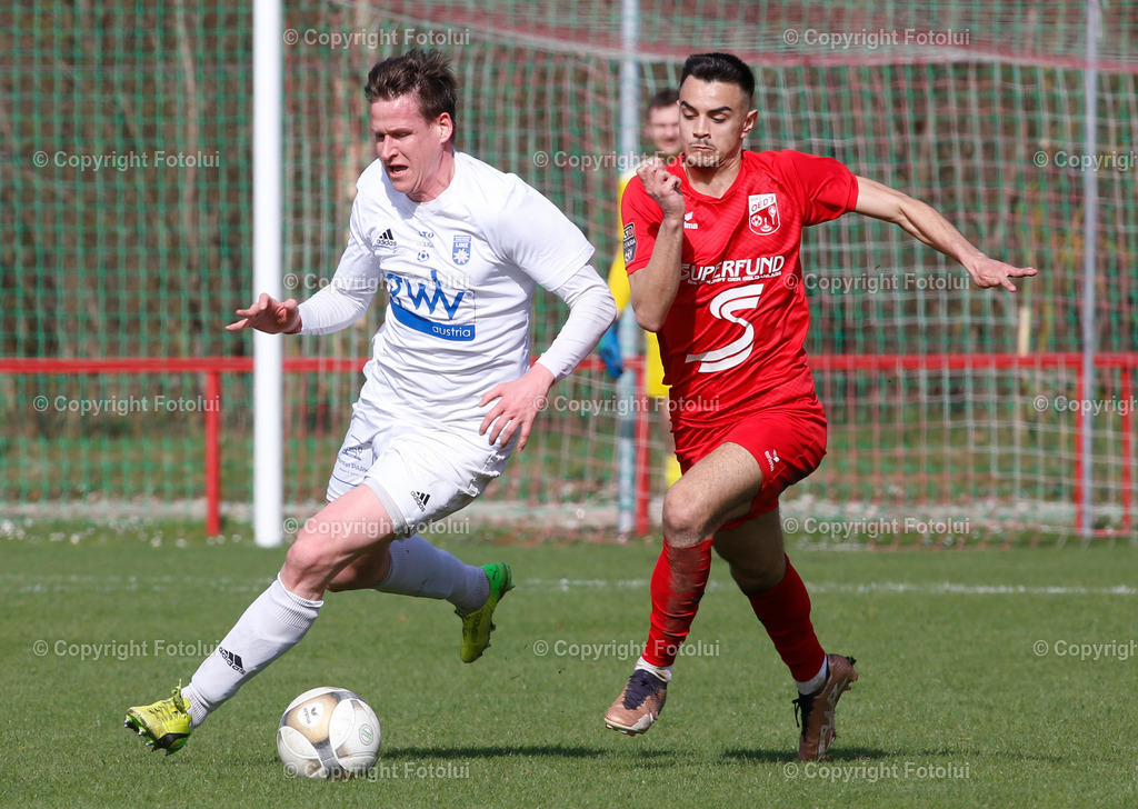 A_LUI_01042023_17 | SPORT,FUSSBALL ,LT1 OOELIGA ASKOE OEDT-UNION EDELWEISS LINZ 01.04.2023 IM BILD:FILIP BRESKIC  (OEDT) UND TOBIAS HAHN (EDELWEISS LINZ)  FOTO:FOTOLUI