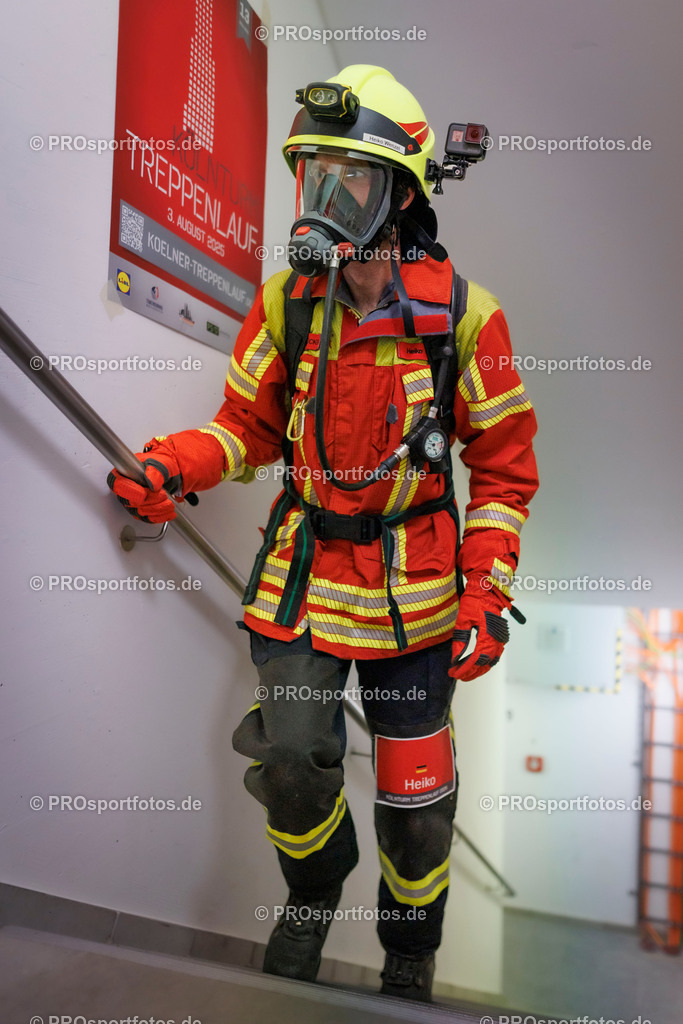 KölnTurm Treppenlauf; Köln, 03.08.2025 | Impressionen vom KölnTurm Treppenlauf am 03.08.2025 in Köln (Nordrhein-Westfalen). 