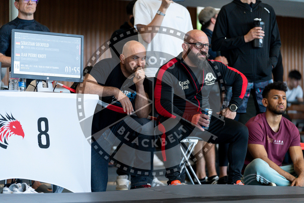 20240608PBB02474 | Fighters compete during the ILLCS VII summer edition luta livre competition in Hannover, Germany, on June 8, 2024.