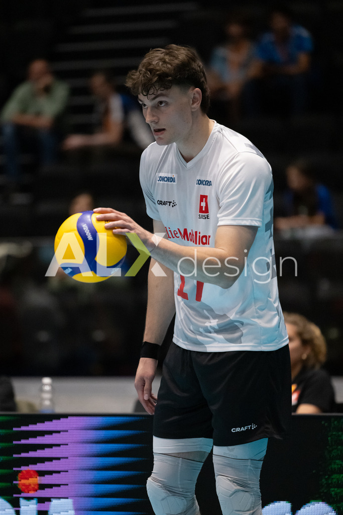 Luxembourg v Switzerland - CEV European League Men | KRIENS, SWITZERLAND - JUNE 12: ALEXANDER LENGWEILER of Switzerland during the CEV European League match between Luxembourg and Switzerland at Pilatus Arena on June 12, 2026 in Kriens, Switzerland. - Realisiert mit Pictrs.com