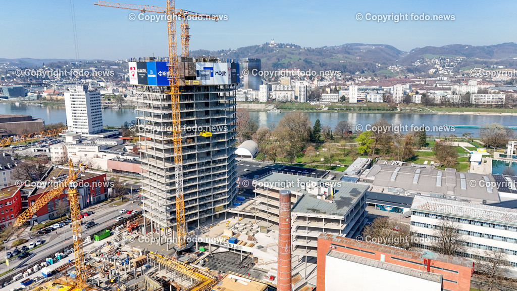 Tabakfabrik_ Quadrill_ Baustelle_ 20.03.2024-6 | 20.03.2024, Tabakfabrik Linz, AUT, Quadrill, im Bild Quadrill, Baustelle, Gebauede, Drohne