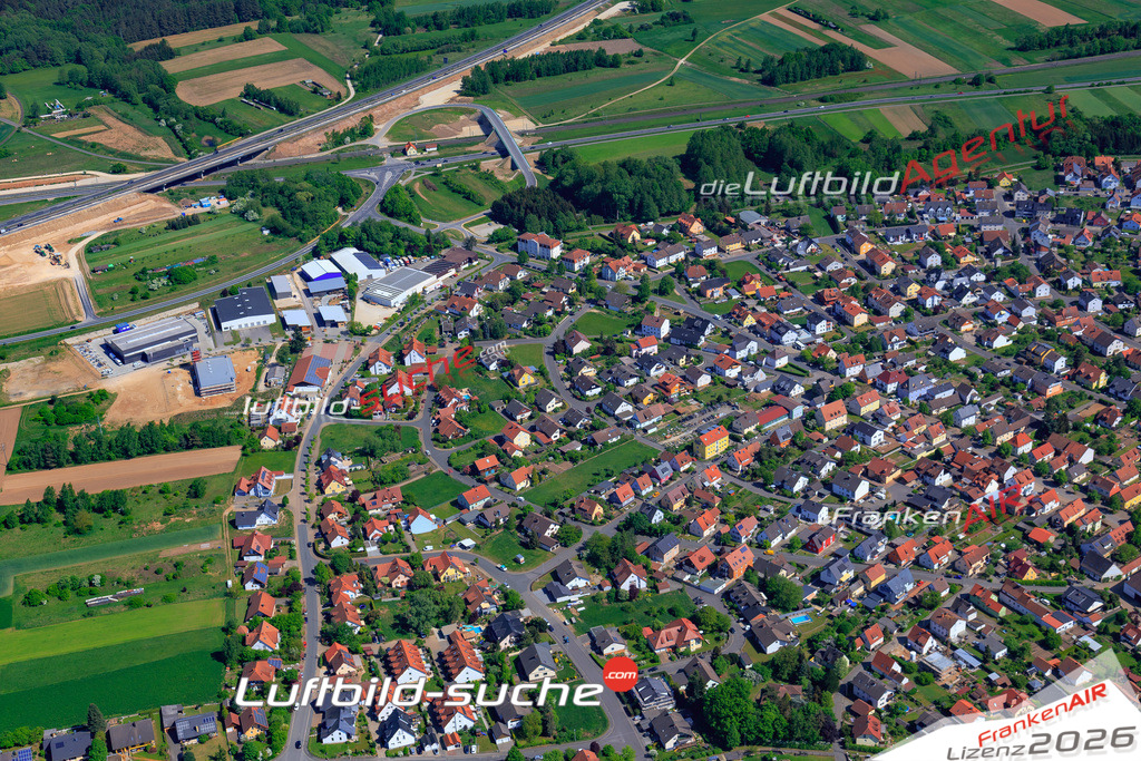 Das Luftbild der Stadt Kemmern wurde 2018 vom Flugzeug heraus erstellt (keine Drohne) Aufnahmehöhe ca.400 Meter- hohe Auflösung für beste Druck-Qualität