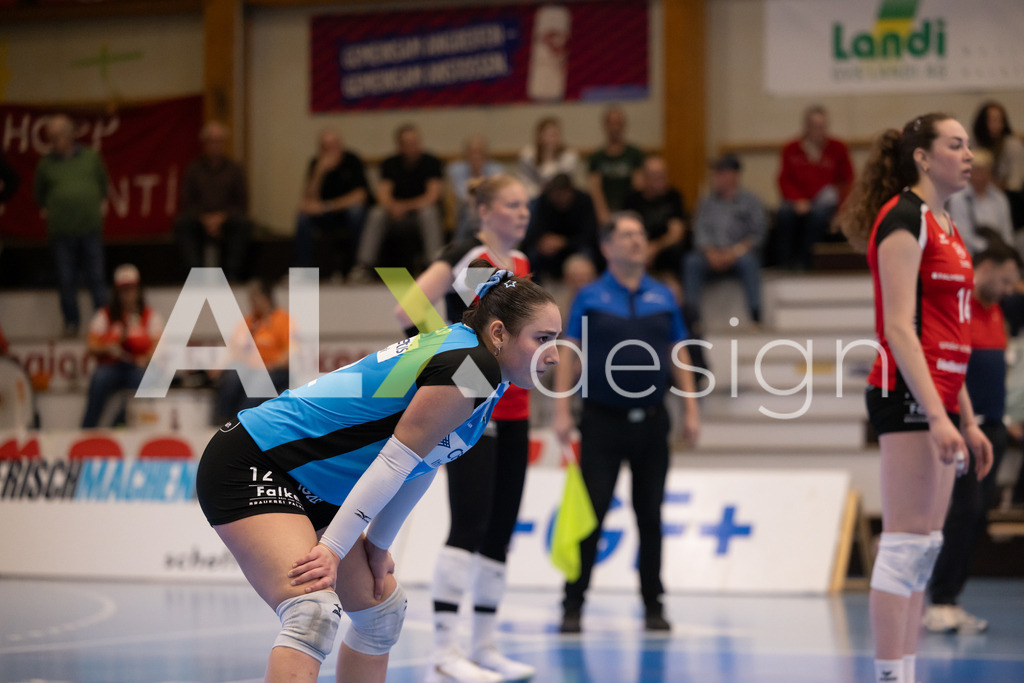 Volleyball I Frauen I Saison 2025-2026 I Volleyball NLA | Women I 1/2 Finals I  VC Kanti Schaffhausen - Sm'Aesch Pfeffingen I 07.03.2026 | 12 Isabella Loffreda (CH) (VC Kanti Schaffhausen) – Libera - Realisiert mit Pictrs.com