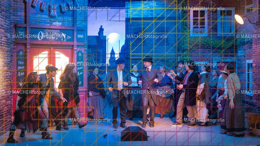 374_MFL-2025 | Portraitbilder von Regisseur; Darsteller; Techniker; Maske; Kostüme; Chor; Musiker; Bilderserie der Generalprobe und der Premierenvorstellung, Szenenbilder; Ausdrucksstudien; Bühnenüberblick; Bühnenkulissen; Pressefotos inkl. Redaktionsfoto Darstellergruppe.