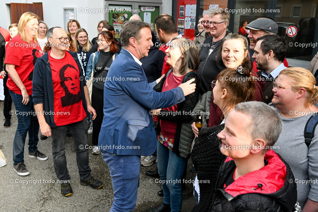 Andi Babler in Linz_ 20.04.2023-4 | 20.04.2023, Linz, AUT, Andi Babler in Linz, im Bild Andi Babler (SP, Bgm. Traiskirchen, Noe)