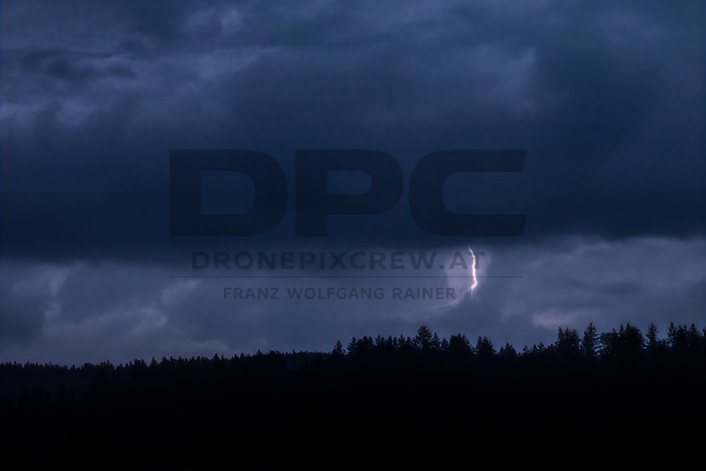 Lightning Storm over the Almenland | Multiple lightning strikes illuminate the night sky over the Almenland region in Austria during a powerful summer thunderstorm. - Realisiert mit Pictrs.com