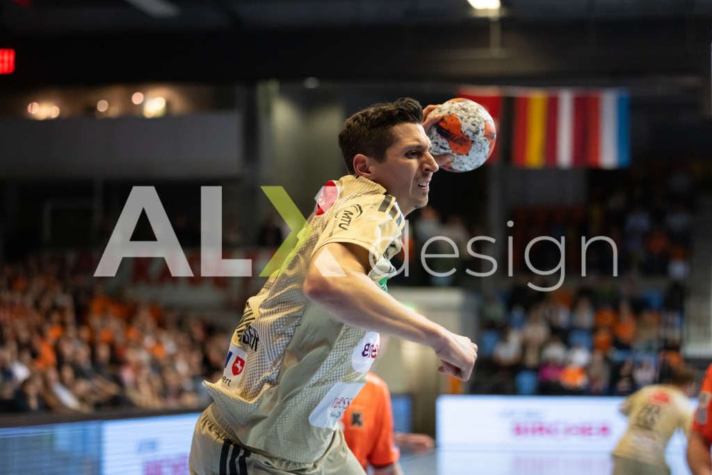 Handball I Herren I Saison 2025-2026 I EHF EUROPEAN LEAGUE 2025/26 | Men I Main Round I 2. Spieltag I Kadetten Schaffhausen - TSV Hannover-Burgdorf I 24.02.2026 | 19 Marius Steinhauser (DE) (TSV Hannover-Burgdorf) – Flügel rechts - Realisiert mit Pictrs.com