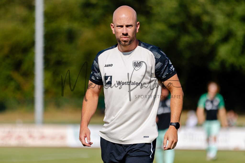 Testspiel, Saison 2026/27: SC Preußen Münster - Kickers Emden | Billerbeck, 10.07.2026: Testspiel, SC Preußen Münster gegen Kickers Emden auf der Anlage des DJK Billerbeck in Billerbeck. Foto: sportfotografie.ms | Markus Paletta - Realisiert mit Pictrs.com