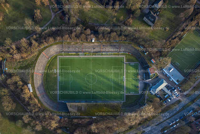 Herne240104363 | Luftbild, Westfaliastadion, Stadion am Schloss Strünkede des SC 04 Westfalia Herne, Baukau, Herne, Ruhrgebiet, Nordrhein-Westfalen, Deutschland
