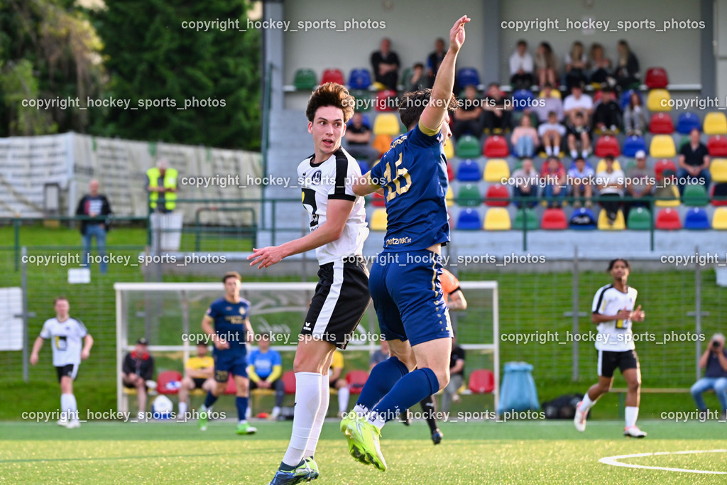 SV Spittal 1921 vs. ATUS Velden | #9 Samuel Müllmann SV Spittal, #16 Luka Caculovic ATUS Velden, SV Spittal 1921 vs. ATUS Velden, SV Spittal 1921 vs. ATUS Velden am 05.06.2025 in Spittal an der Drau (Goldeck Stadion), Austria, (Photo by Bernd Stefan)