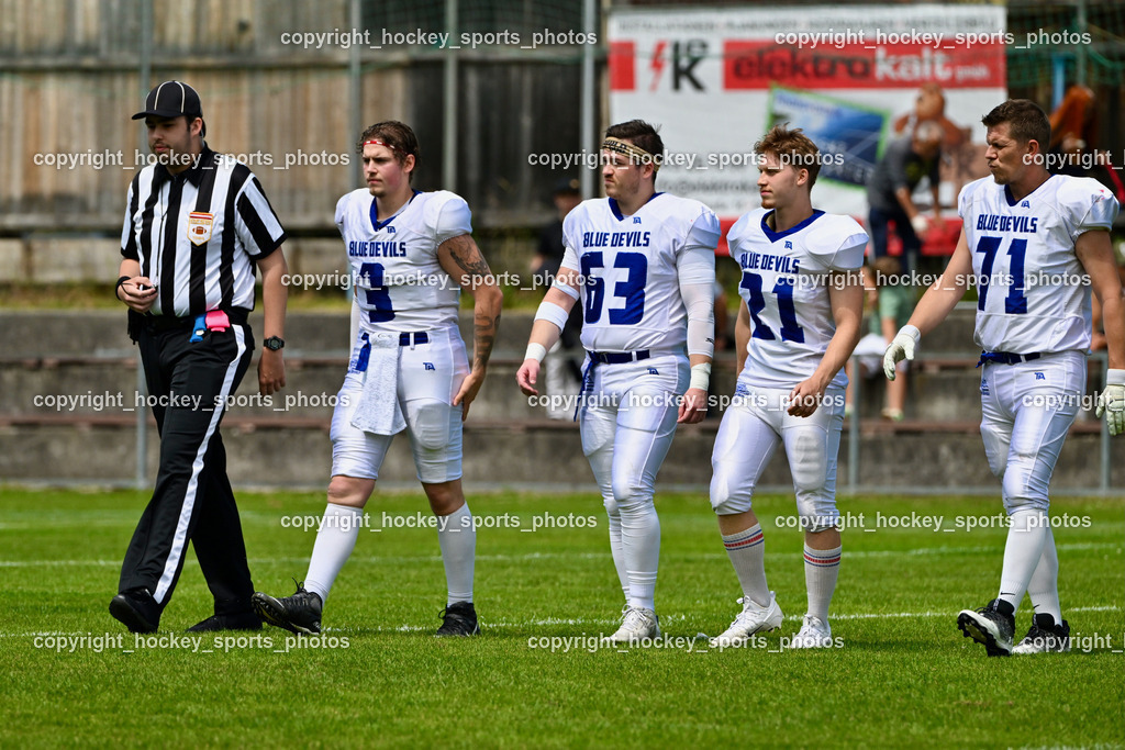 Carinthian Lions vs. Cineplexx Blue Devils | Cineplexx Blue Devils Mannschaft, Carinthian Lions vs. Cineplexx Blue Devils, Carinthian Lions vs. Cineplexx Blue Devils am 09.06.2025 in Klagenfurt (ASV Sportplatz), Austria, (Photo by Bernd Stefan)
