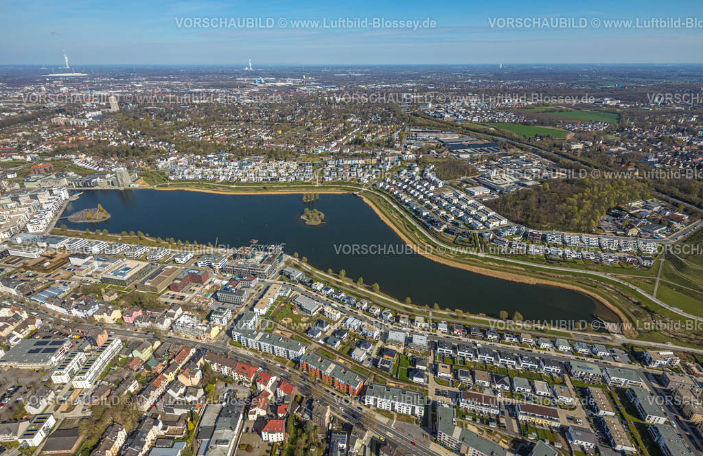 Dortmund220400080 | Luftbild, Phoenix-See, Hörde, Dortmund, Ruhrgebiet, Nordrhein-Westfalen, Deutschland