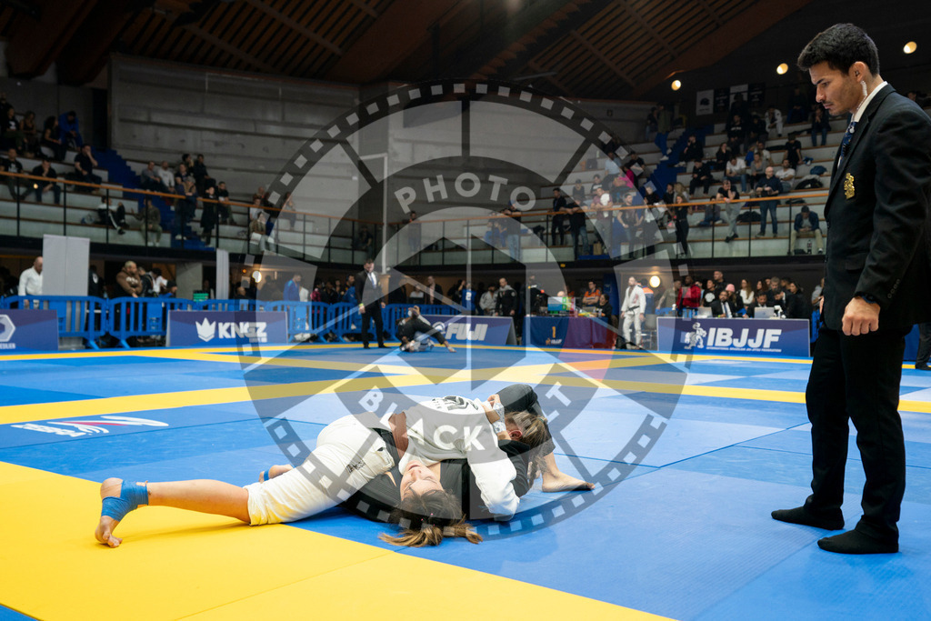 20240124PBB02542 | Fighters compete during the second day of the IBJJF European Championship in Paris, France, on January 24, 2024.