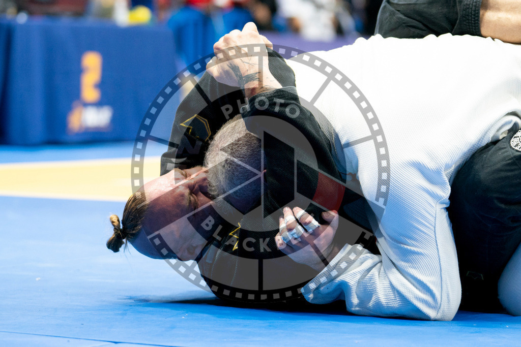 20240124PBB03825 | Fighters compete during the second day of the IBJJF European Championship in Paris, France, on January 24, 2024.