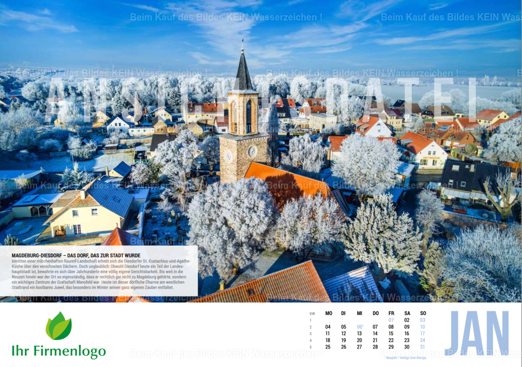 1_Sachsen-Anhalt_Luftbild_Kalender_2027_Januar | Sachsen-anhalts schönste Luftbildaufnahmen für Firmenkalender - Realisiert mit Pictrs.com