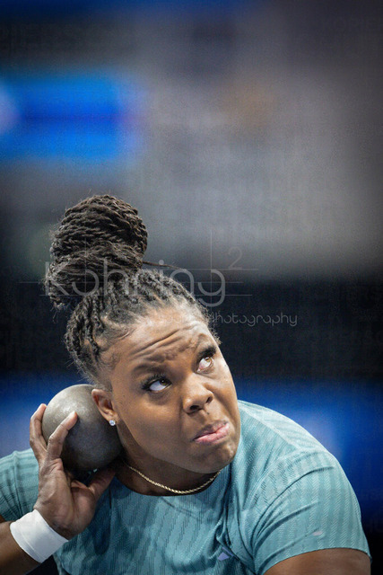 ISTAF Indoor; Duesseldorf, 24.01.2026 | DUESSELDORF, GERMANY - JANUARY 24: Jessica Ramsey (USA), shot put, during the ISTAF Indoor Dusseldorf at PSD Bank Dome on January 24, 2026 in Duesseldorf, Germany. 