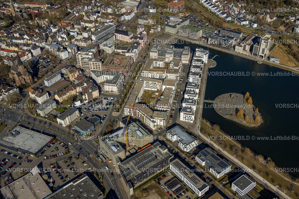 Dortmund250300488 | Luftbild, Phoenix-See mit Hafen, Residenz Phoenixsee am Phoenix-See, Seniorenwohnheim Hochhaus H12, Hörde, Dortmund, Ruhrgebiet, Nordrhein-Westfalen, Deutschland